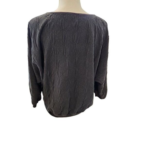 Vintage 80s Black Gold Seashell Sweatshirt XL Dangling Shells Applique - Picture 4 of 5